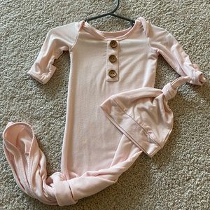 Caden Lane Knot Gown & Hat